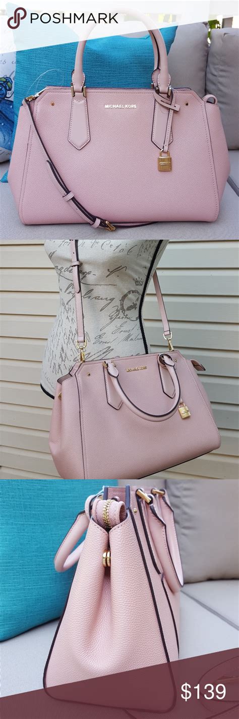 Michael Kors Large hayes Pastel Pink Satchel Bag 